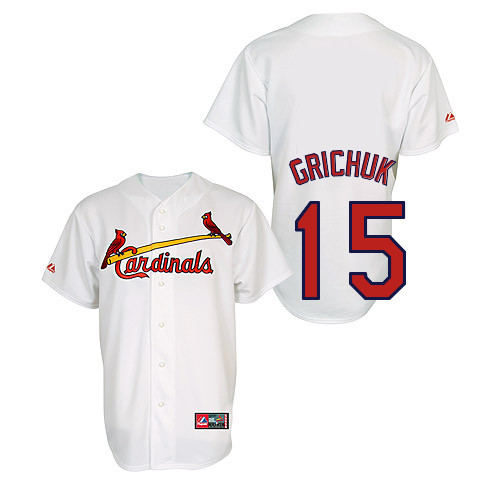 Randal Grichuk #15 Youth Baseball Jersey-St Louis Cardinals Authentic Home Jersey by Majestic Athletic MLB Jersey